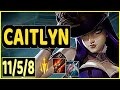 CAITLYN VS MISS FORTUNE - 11/5/8 KDA ADC GAMEPLAY
