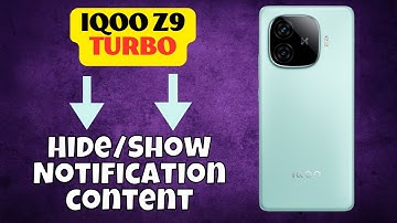 iqoo Z9 Turbo Lock Screen Notifications Settings || Hide/Show Notification content #latest