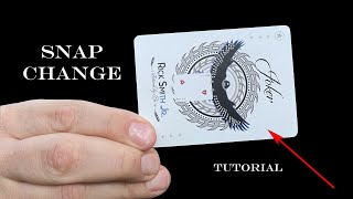 INSTANTLY CHANGE A PLAYING CARD - SNAP CHANGE (TUTORIAL)