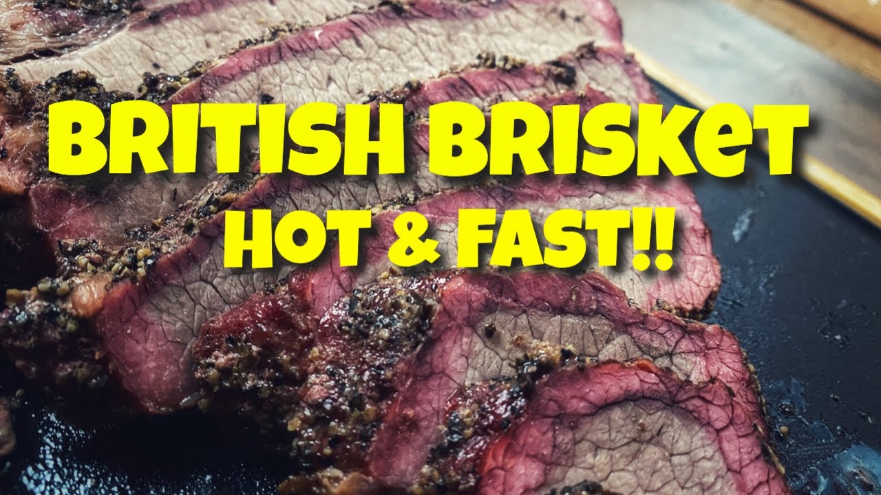 British Brisket Hot And Fast Broil King Regal 500 Pellet Grill YouTube