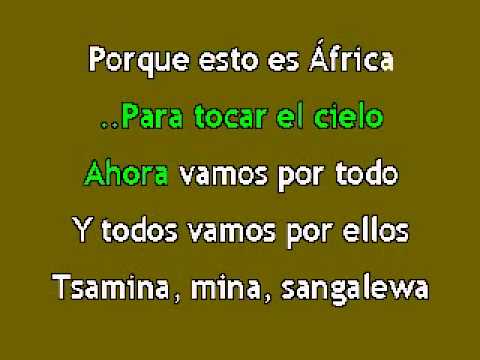 Shakira - Waka waka (esto es Africa) KARAOKE