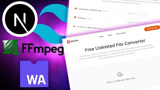 I built an Online Unlimited File Converter using Nextjs 13   TailwindCSS   Shadcn/ui   ffmpeg   wasm