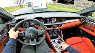 Alfa Romeo Stelvio 2.0T 280HP Veloce (2021) POV Test Drive & Acceleration | 4K #88
