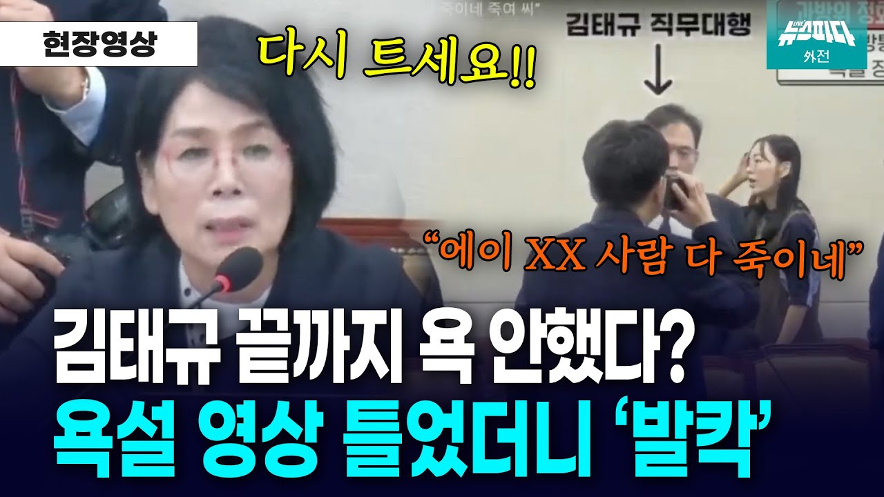 [뉴스파다 외전] 김태규 욕설 논란에 영상 틀었더니 