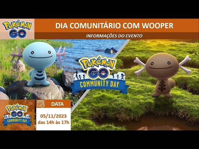 Dia Comunitário de novembro de 2023: Wooper e Wooper de Paldea