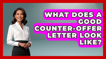 What Does A Good Counter-Offer Letter Look Like? - Job Success Network