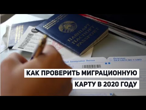 Как в 2020 году проверить миграционную карту