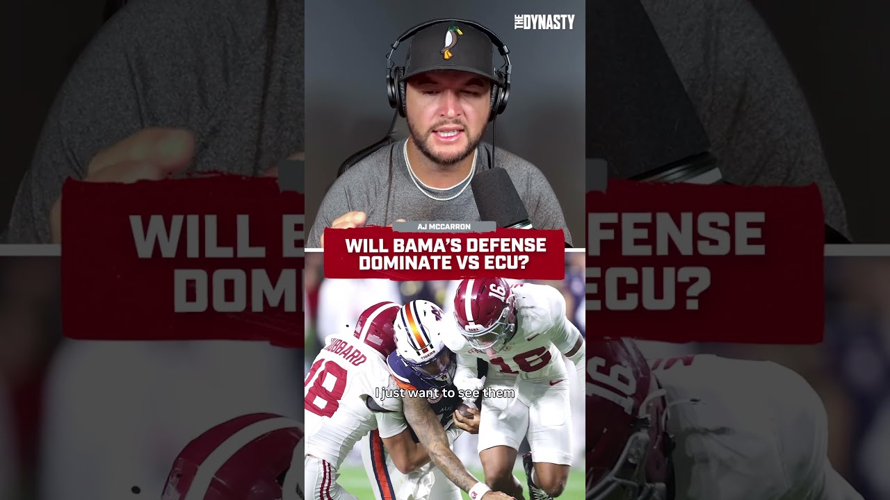Will Bama's Defense Dominate vs ECU?