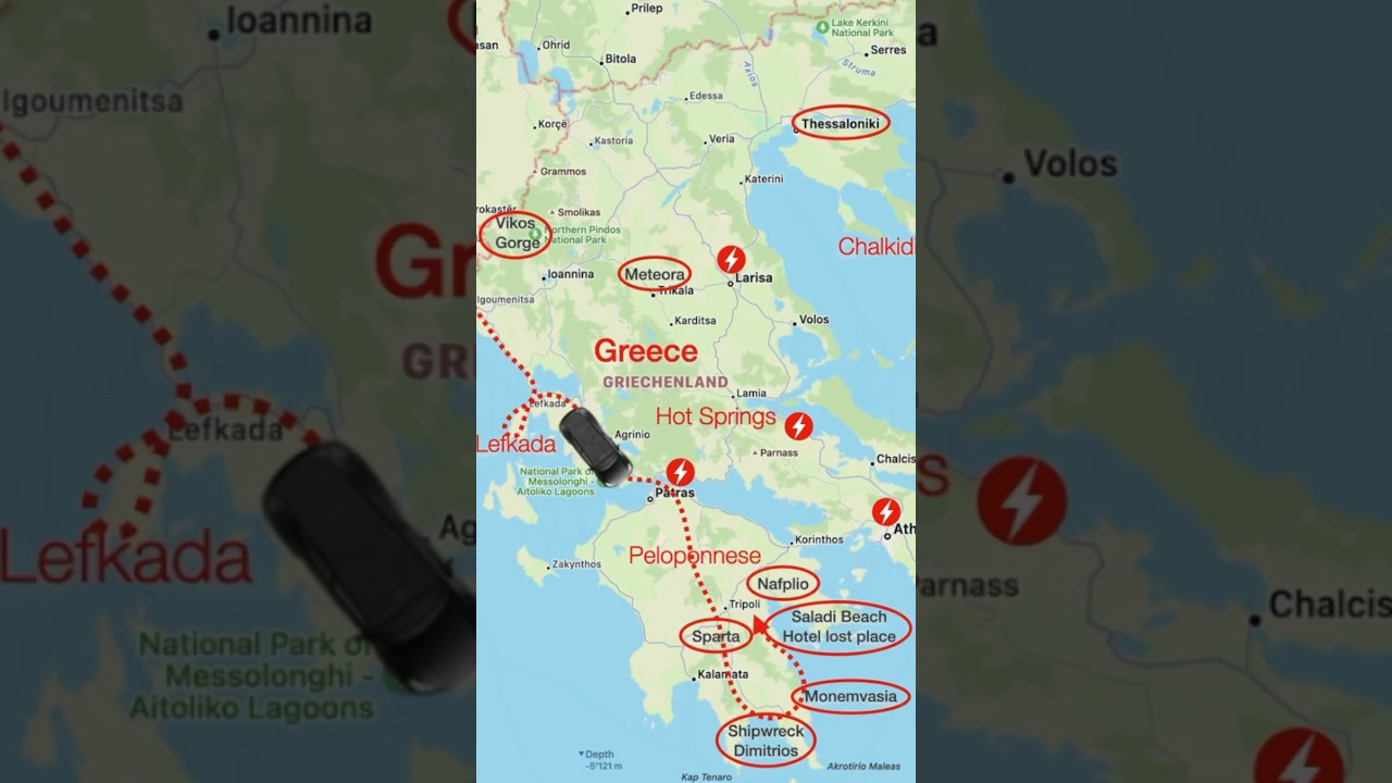 Tesla Road Trip Through Greece 