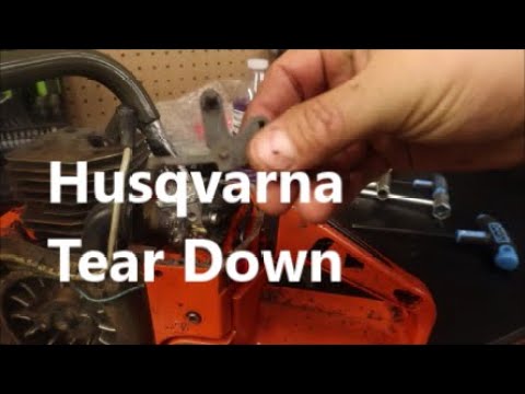 Husqvarna 254xp 257 261 262xp Chainsaw disassembly cylinder removal ...