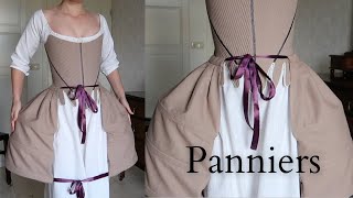 Making of Panniers or Pocket Hoops - 18th Century Undergarments