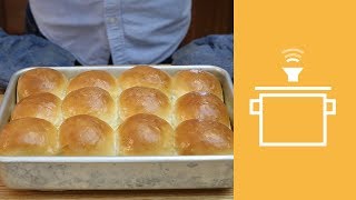 Silently Cooking - No-Knead Dinner Rolls