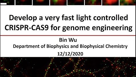 Develop a very fast light controlled CRISPR-CAS9 for genome engineering