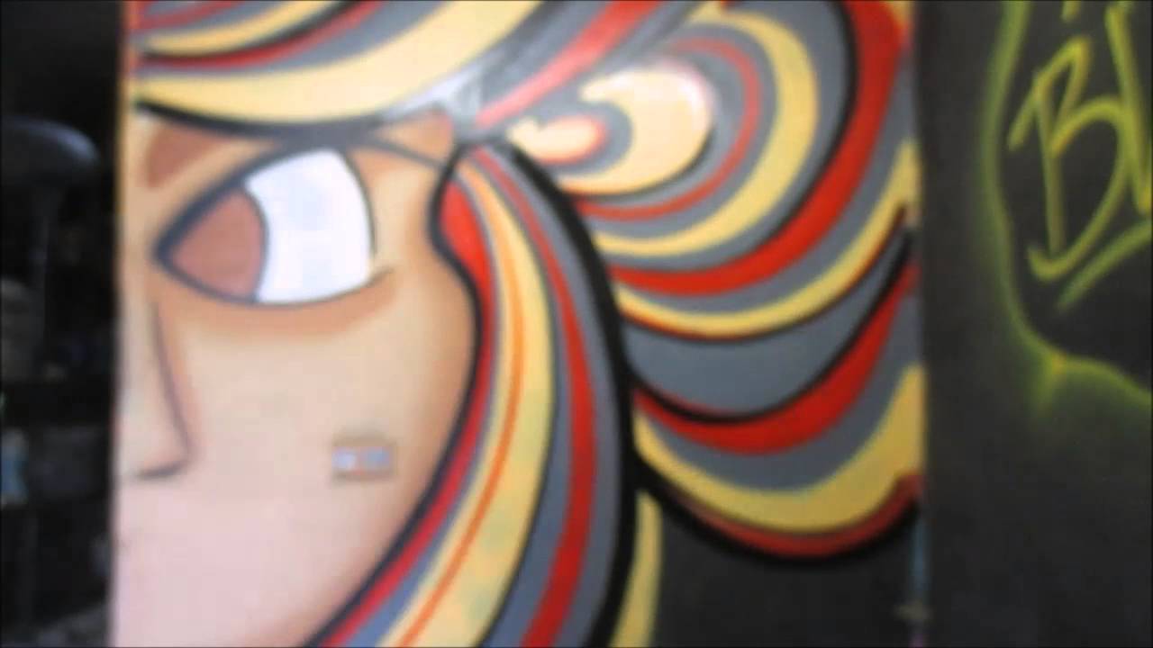 IceCreamBuds Cartoons - Graffiti Mural Female Character