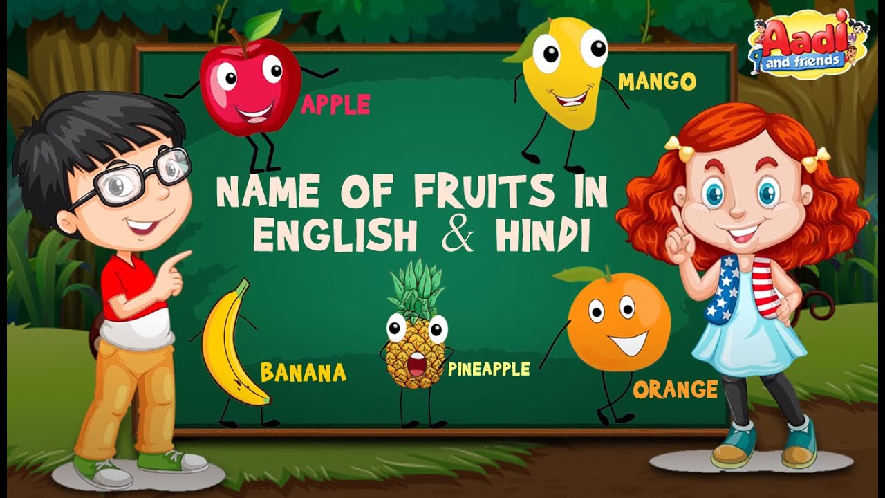 Fruit Names Fruit Names for Kids Learn Fruits name in Hindi