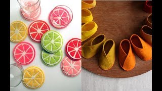 【DIY】100均「フェルト」を使った簡単でかわいい雑貨＆インテリアアイデア♡～Simple and cute  goods & interior ideas using the "felt".