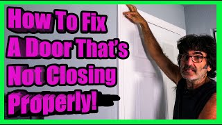 3 Ways to Fix a Sagging/ Rubbing or Crooked Door That's Hard to Close!