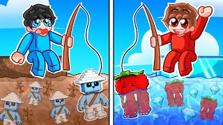 Pesca NOOB vs Pesca PRO de Brainrots en Roblox...
