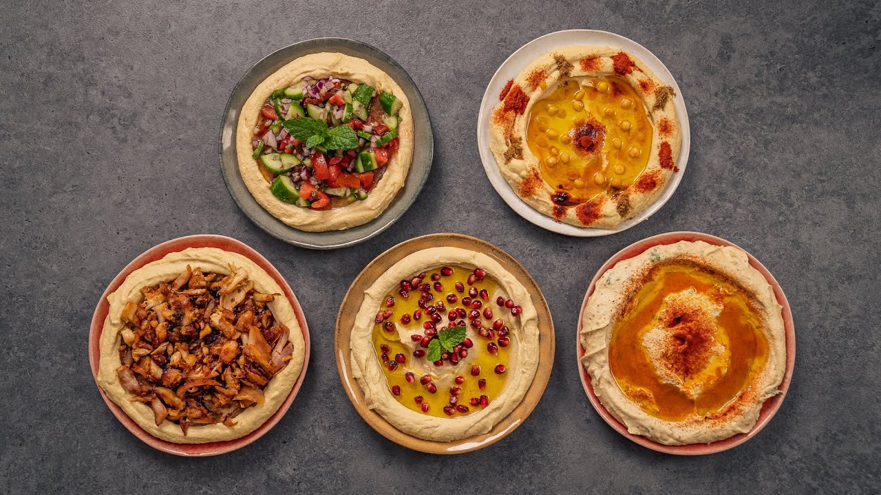 Jak zrobić idealny humus? - najlepszy HUMMUS w twoim życiu w 5 różnych odsłonach