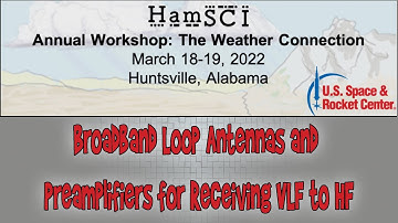 HamSCI Workshop 2022:  Broadband Loop Antennas and Preamplifiers for Receiving VLF to HF