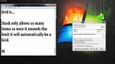 Win7Tuts - 1. Getting and Using 7Stacks.