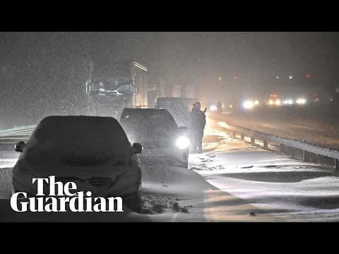 Snowstorm strands motorists in Sweden as extreme cold grips Scandinavia