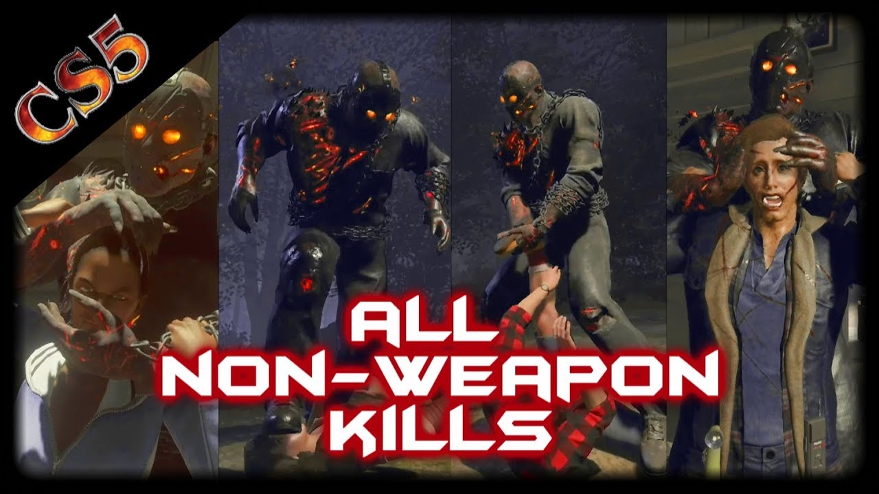All Non-Weapon Kills and High Level Non-Weapon kills | Friday the 13th the game | Savini Jason ...