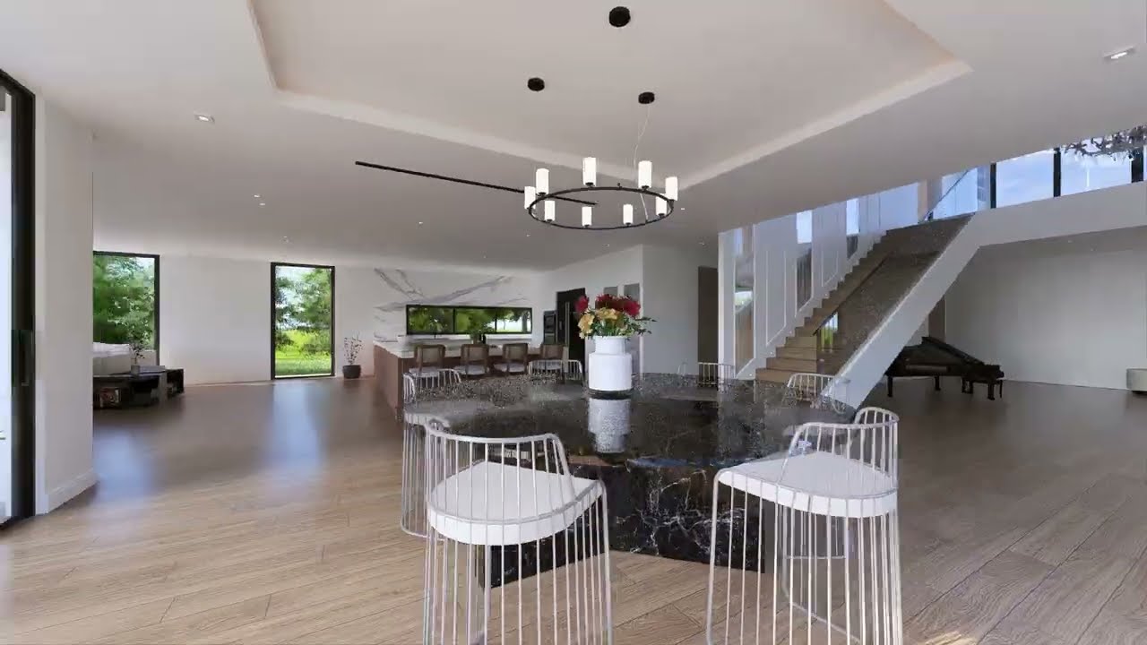 Residential House Miami  ( Interior 3D Video Rendering )