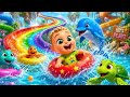 🚤 Row Row Row Your Boat | Cute 3D Nursery Rhyme with Animals | Fun Kids Song for Toddlers