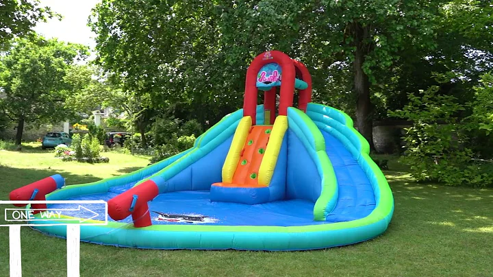 Costway Kids Inflatable Water Slide Bounce House with Carry Bag Without Blower