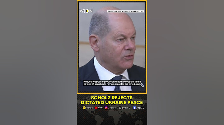 Russia Ukraine War: German Chancellor Olaf Scholz Warns Against Any Dictated Peace | WION Shorts
