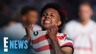 USA's Weston McKennie Calls Folarin Balogun’s World Cup Red Card "Bogus" | E! News