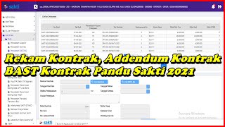 Perekaman Kontrak, Addendum Kontrak, BAST Kontrak EUT Pandu Sakti 2021 screenshot 1