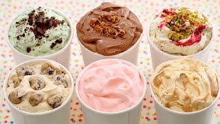 6 NEW Ice Cream Flavors: Homemade Ice Cream PARTY! (No Machine) - Gemma's Bigger Bolder Baking