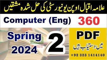 AIOU Solved Assignment Code 360 Spring 2024  | AIOU Code 360 Solved Assignment No.2 Spring 2024