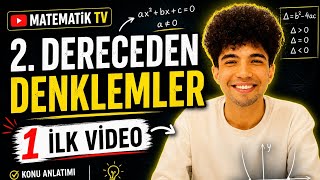 👉 2. Dereceden Denklemler 1 | Temel Konu Anlatımı + Örnek Sorular