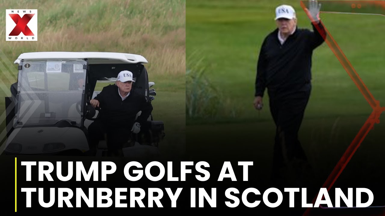 Trump Turnberry Live: Trump Spotted Teeing Off At Scotland’s Iconic Turnberry Golf Course | Trump