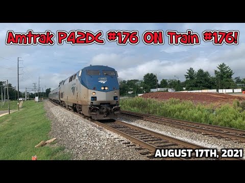 Amtrak Locomotive 176 LEADS Train 176! | Interesting Amtrak Consist ...