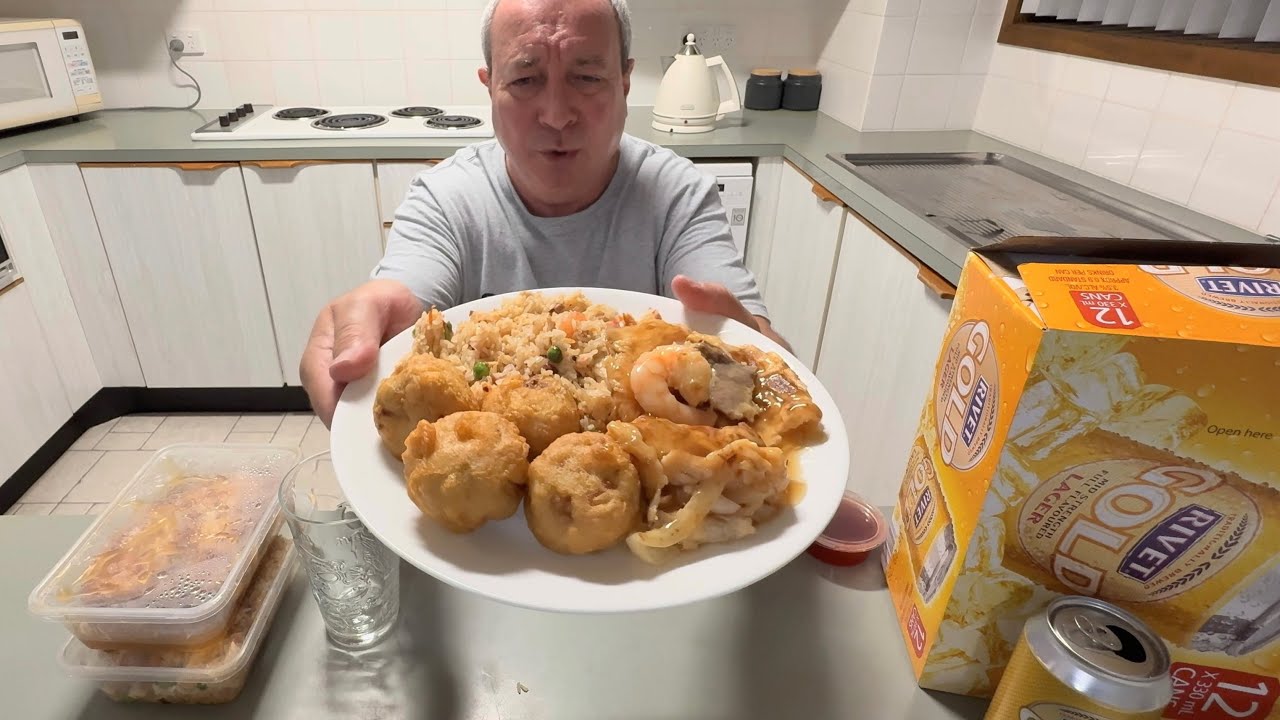 Rivet Gold Lager & A Succulent Chinese Meal - YouTube