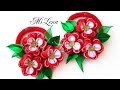 Простой цветок канзаши за 10 минут / Мастер-класс / DIY Kanzashi flowers / Simple Kanzashi