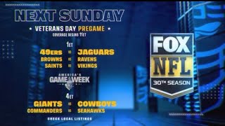NFL‘S Frankfurt, FOX & CBS lineup week 10 (2023)