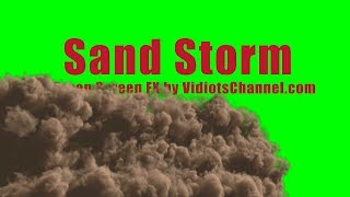 10 Free Green Screen Sand Storm Effects Side View