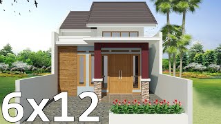 House Design on 6x12 m Land | 3 Bedrooms | Type 45