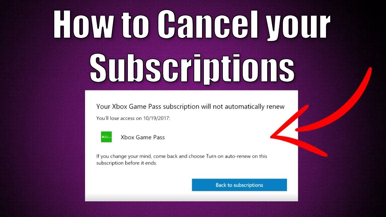 How to cancel your subscription to Xbox Game Pass Core