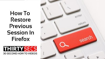 How To Restore Previous Session In Firefox
