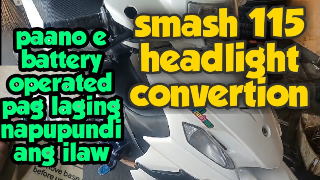 smash 115 headlight convertion to battery operated / from Ac to dc paano kaya?