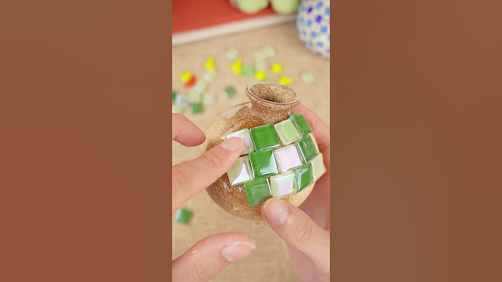 Dán đá mosaic bị lem keo - Workshop cùng Tiệm Tạp Hóa Nhà May