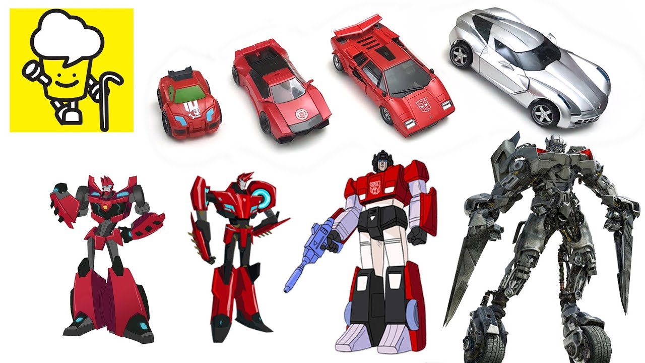 Different Sideswipe Transformer Robot Lamborghini Toys ãƒ©ãƒ³ã‚¹ãƒ•ã‚©ãƒ¼ãƒžãƒ¼ è®Šå½¢é‡'å‰› Robots In Disguise Youtube