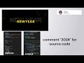 Happy New Year 2026 🎆 | Firecracker Text Animation using HTML CSS JavaScript
