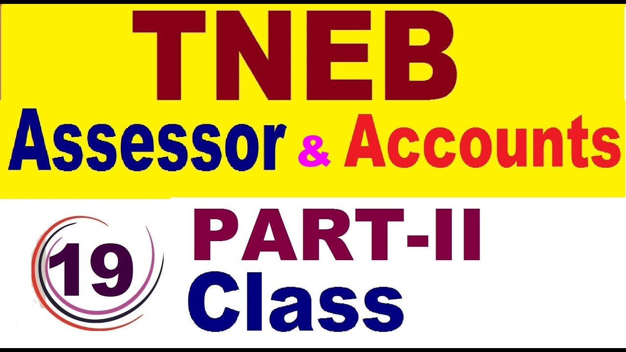 Class 19 l TNEB Assessor & Junior Assistant Accounts | Aptitude and Mental Ability Questions